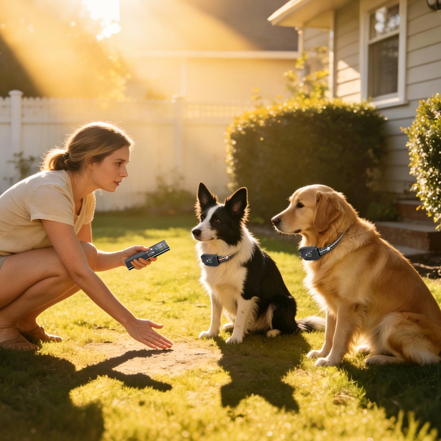 Collar Antiladridos y de Descarga 2 en 1 para Perros Collar de Entrenamiento con Control Remoto Recargable Impermeable IP68 con 3 Canales para Perros Medianos y Pequeños — imagen 13