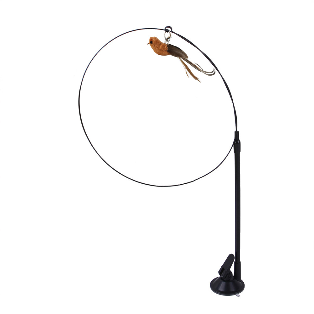 Palito de juguete para gatos con sujeción por cable de acero, intercambiable y con varias cabezas — imagen 12