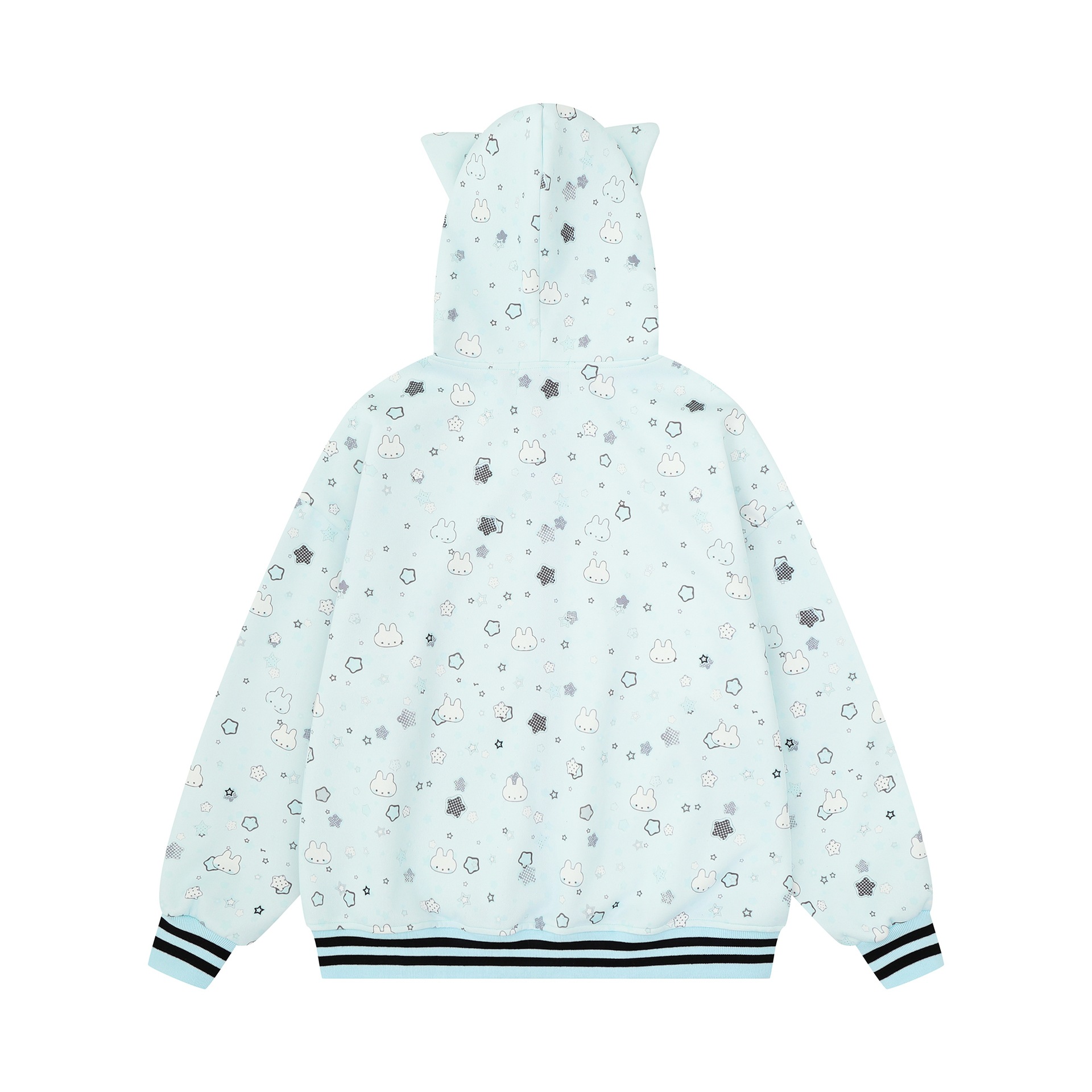 Full printed bunny design hoodie — image 3