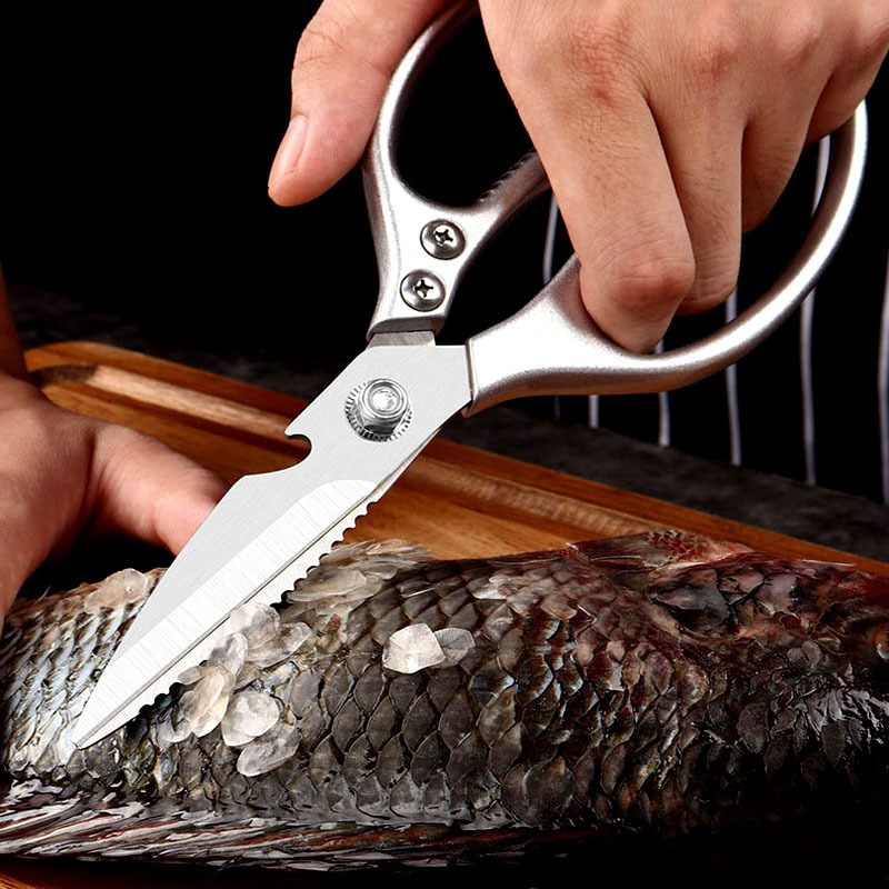 Household Kitchen Scissors Chicken Bone Kitchen Food Seafood — image 3