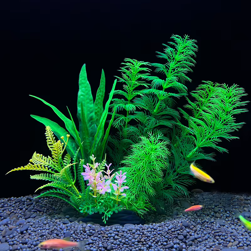 Plantas Acuáticas Artificiales de Plástico para Decoración de Acuario, Plantas Subacuáticas, Accesorios y Decoración para Pecera — imagen 3
