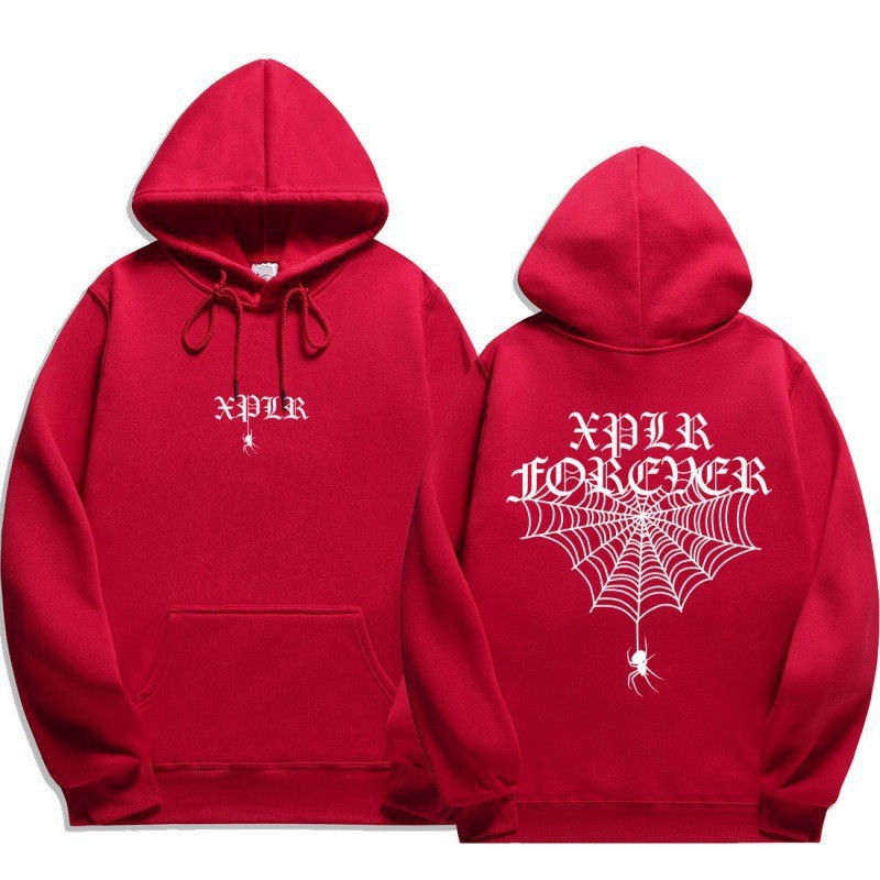 Sam and Colby XPLR Unisex Hoodie Sweatshirt with Spider Web Print — image 15