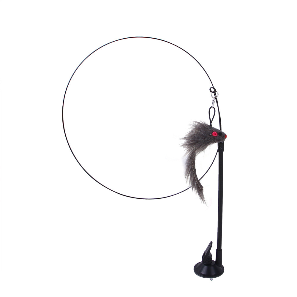 Palito de juguete para gatos con sujeción por cable de acero, intercambiable y con varias cabezas — imagen 8