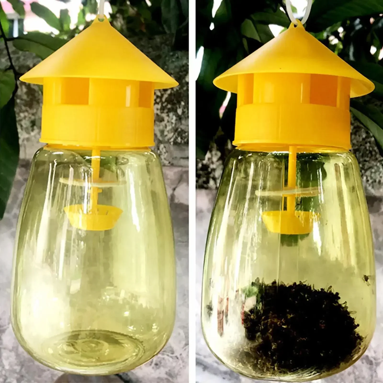 Presa de Moscas de Frutas Plástico Cazador Trampa para Drosófilas Control de Plagas — imagen 4