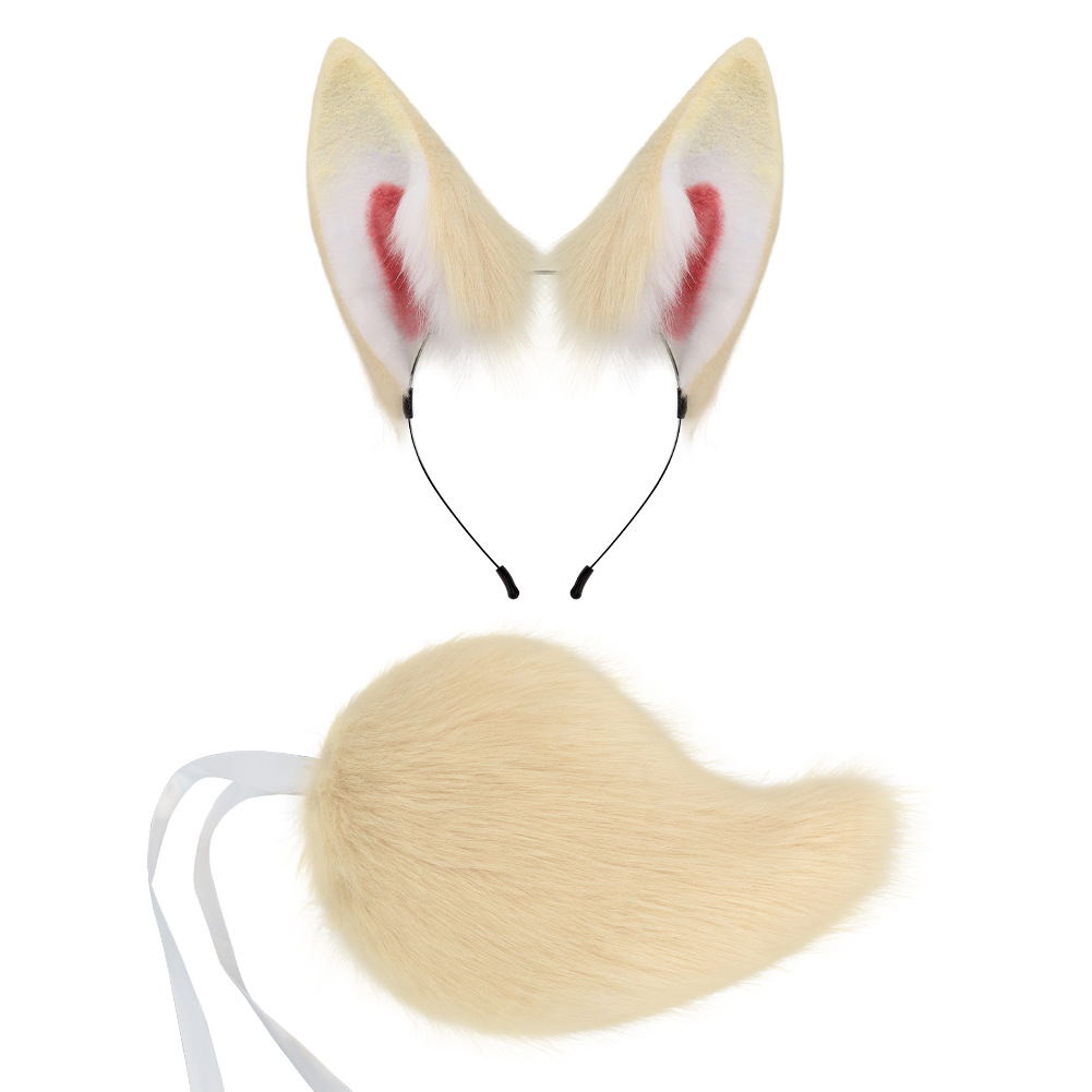 Non-Human StyleEars and Tail Set Cosplay Plush Animal Ears and Tail Rabbit Ears Headband — image 5