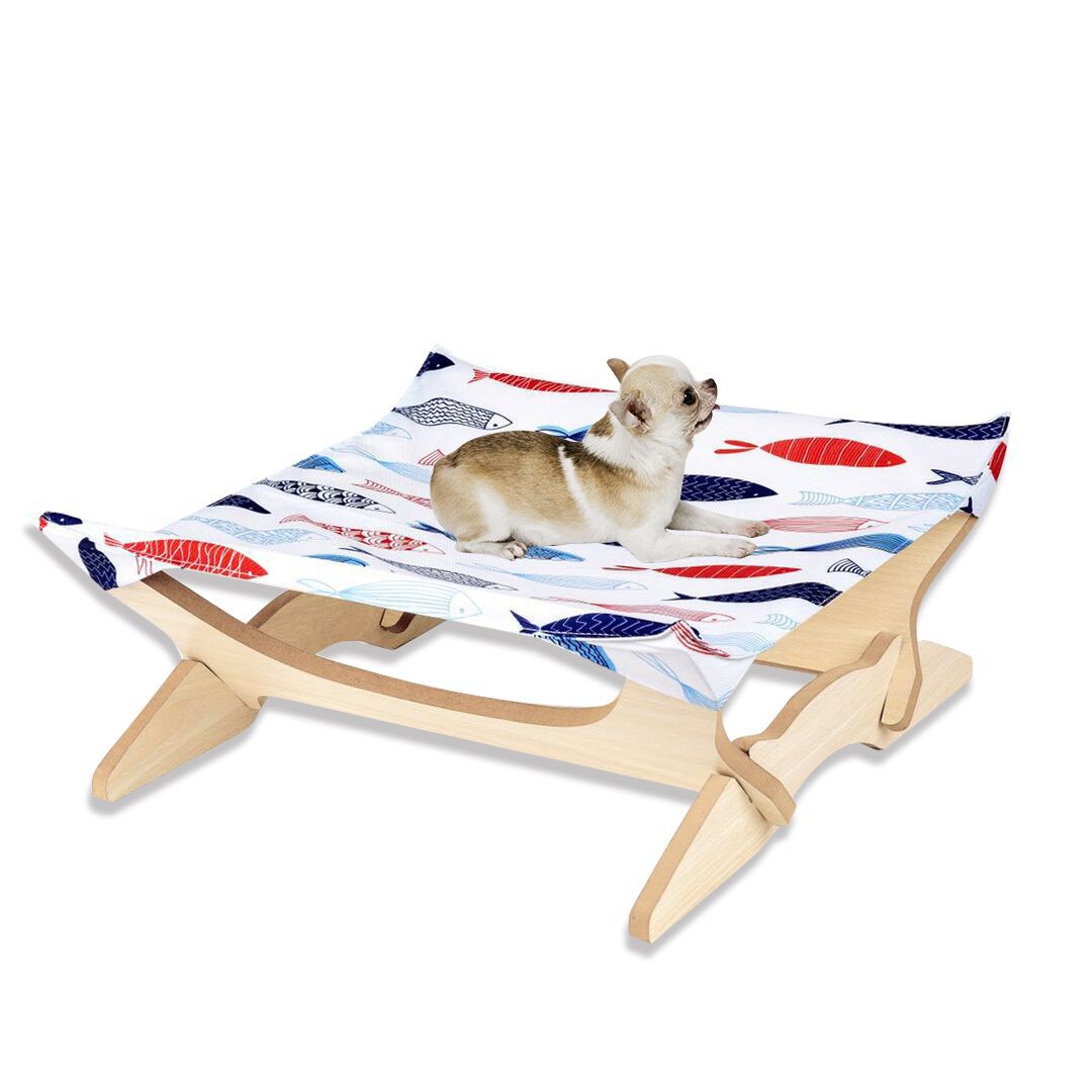 Hammaca para gatos de madera - Colgador para cuatro estaciones - Color multicolor — imagen 3
