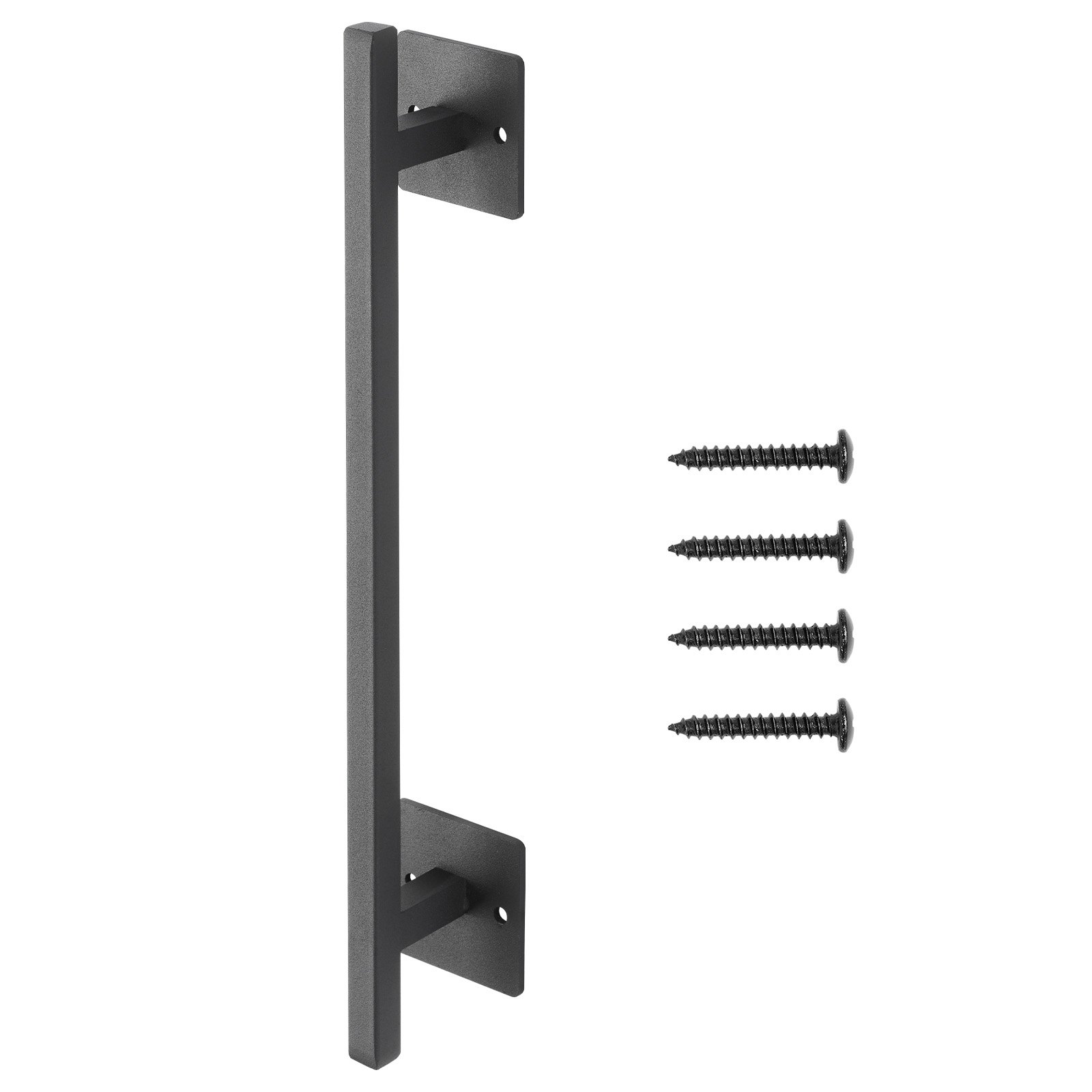 Manija de Puerta de Granja 12.6 Pulgadas en Acero de Carbono Pesado con Apariencia Rústica — imagen 3