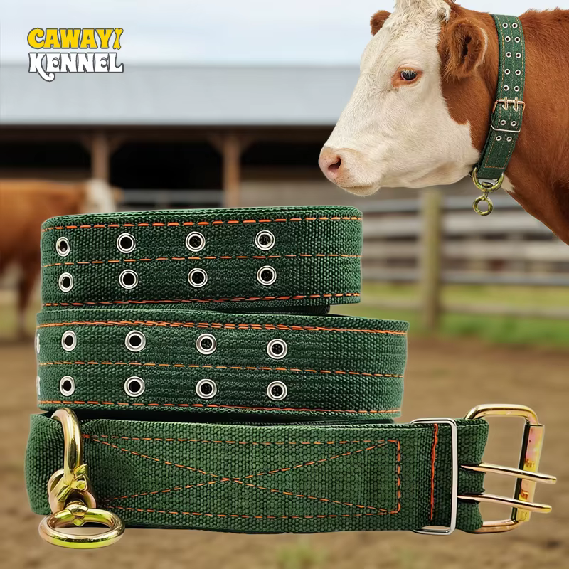 Cinturón de Bajada para Ganado Resistente y Duradero Ajustable Collar de Tiro para Vacas Suministro de Alimentación Equipo Veterinario — imagen 2