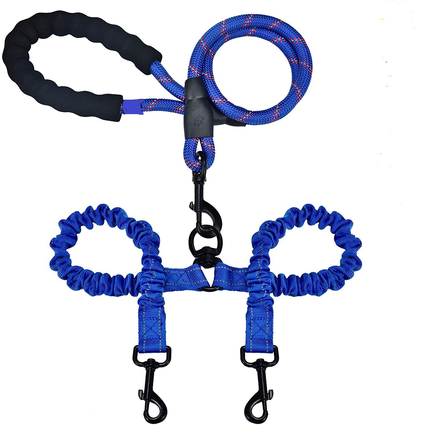 Explosion-Proof Double-Headed Pet Leash Luminous Pet Double-Headed Dog Leash One Drag Two Large Dog Leash — image 3
