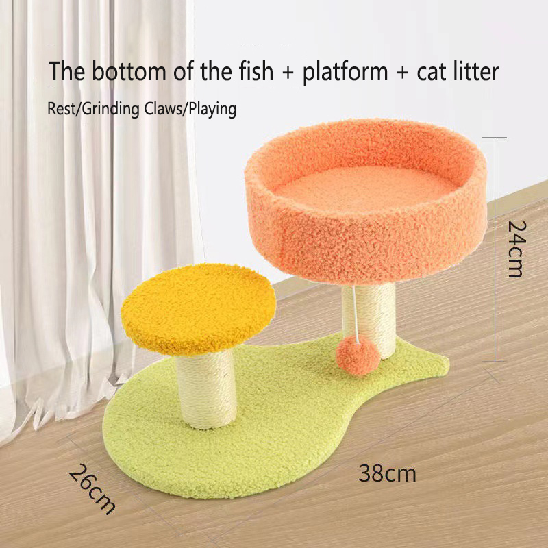 Cat Climbing Cat Nest Integrated Cat Stand Small Cat Tree Sisal Cat Toy Cat Jumping Platform Grab Board Cat Grab Column — image 6
