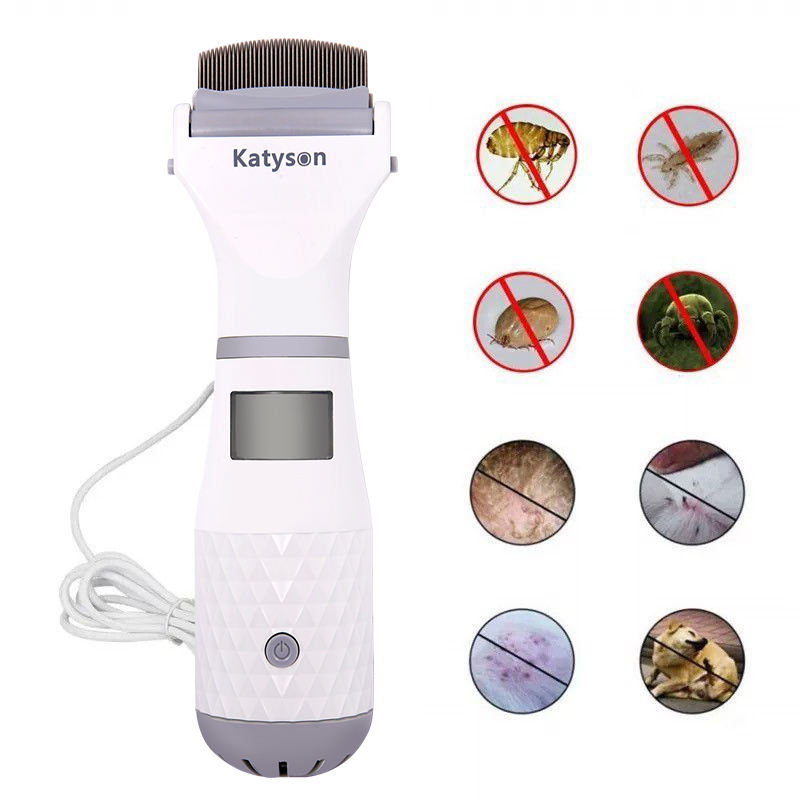 Pet Electric Flea Comb Lice Catcher Hair Cleaner Lice Catcher Pet Lice Comb Lice Remover — image 1