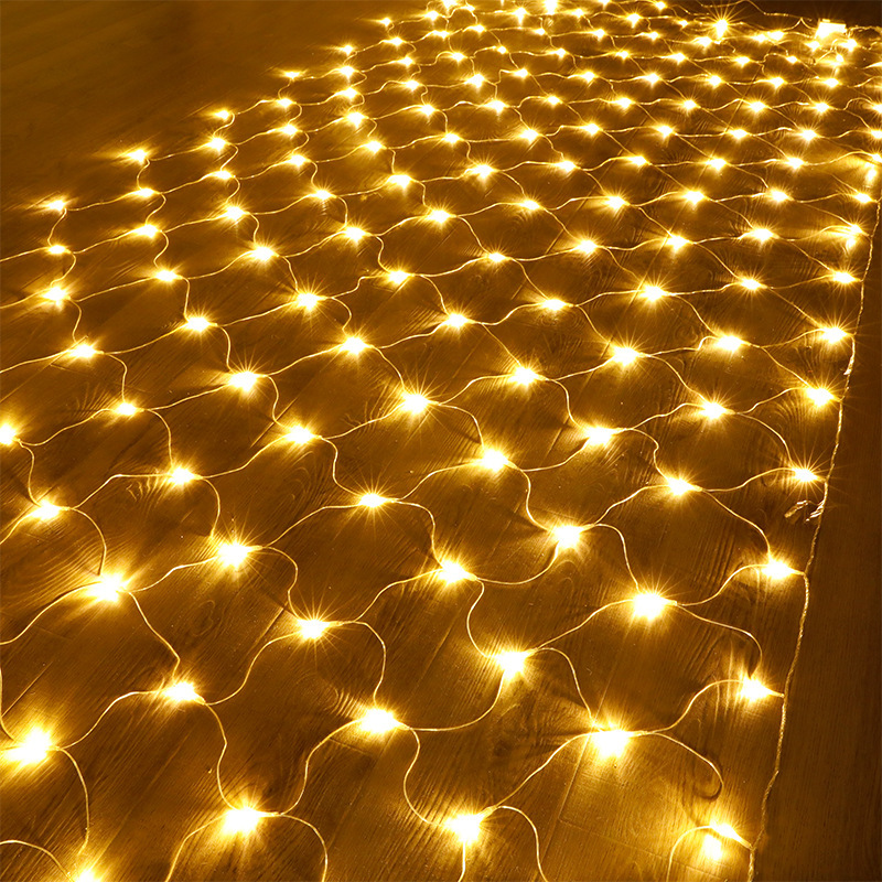 Led Low Voltage Fishing Net Lights Connected To Solar Net Lights 3 * 2 Meters Outdoor Tent Ambient Lights Full Of Stars String Lights — image 7