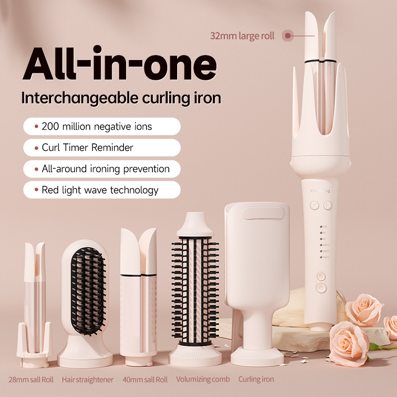 Seven in one hair changing curling stick Super large curly big wave Chicken rolls fluffy automatic curling device multi-function — image 5
