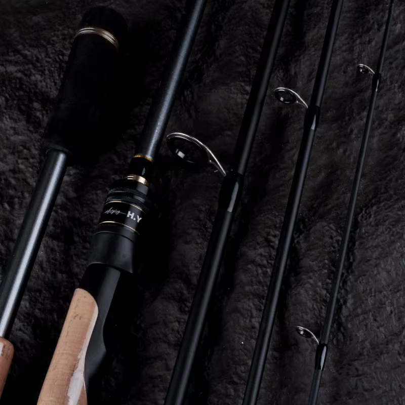 Outdoors Carbon Four Section Fishing Lure Rods Portable Scalable Fishing Lure Rod Lightweight Durable Fish Rod Tackle Supplies — image 6