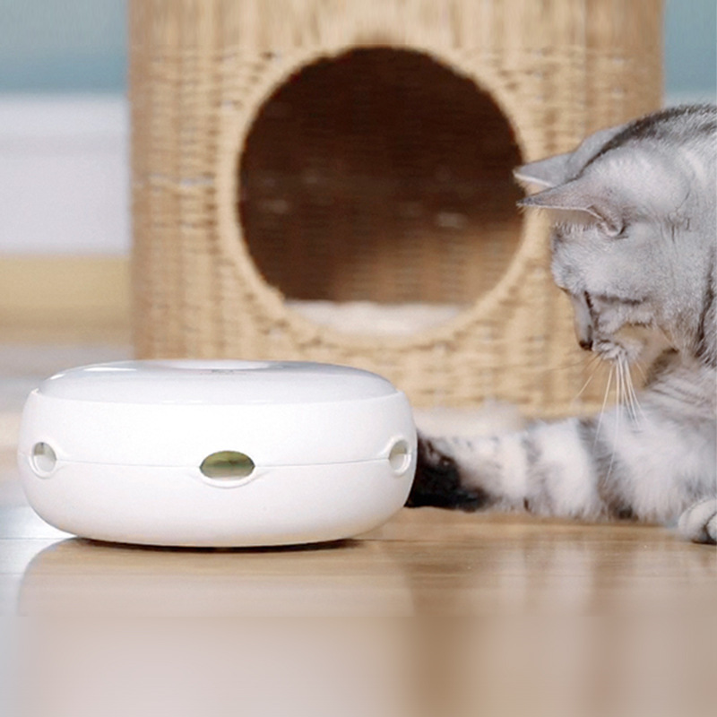 Juguetes Inteligentes para Gatos Eléctricos Platos de Entretenimiento Rápido y Divertidos con Ratón Giratorio Automático — imagen 4