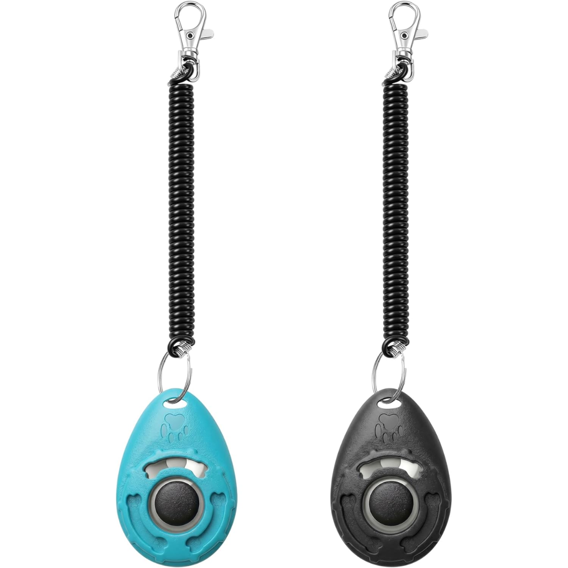 Dog Training Clicker With Sring Wrist And Keyring Pet Dog Training Clickers For Puppy, Cat — image 2
