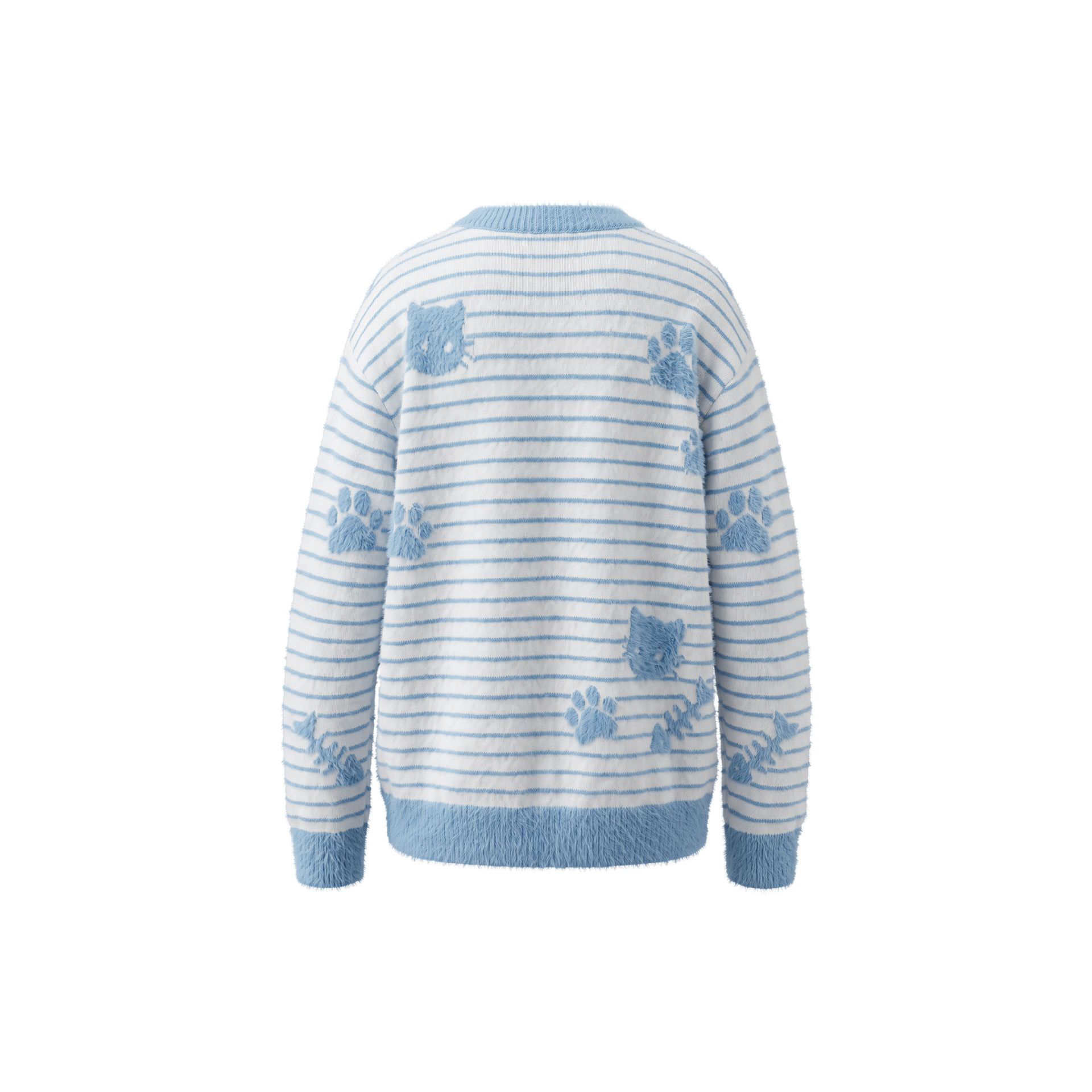 Cat Claw Fish Bone Jacquard Sweater — image 3