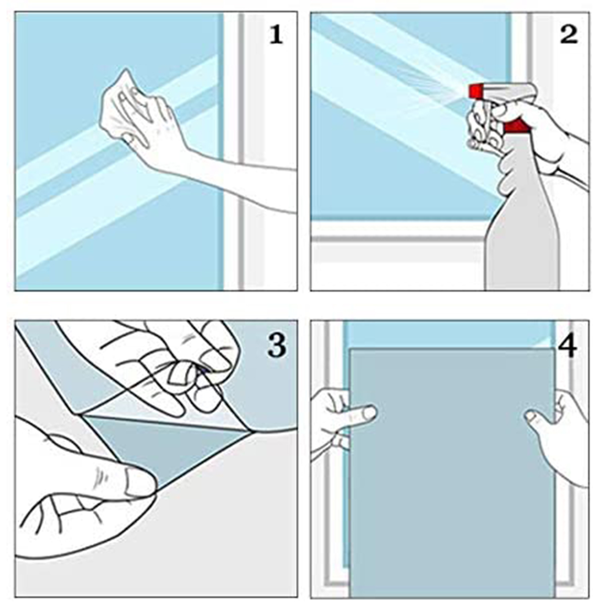 4 Láminas de Calcomanías de Copo de Nieve Navideñas para Ventanas de Vidrio, Reutilizables, Adhesivas por Ambos Lados, Estáticas, Calcomanías Navideñas de Copo de Nieve, Reno y Santa, Decoraciones para Ventanas Navideñas D — imagen 3