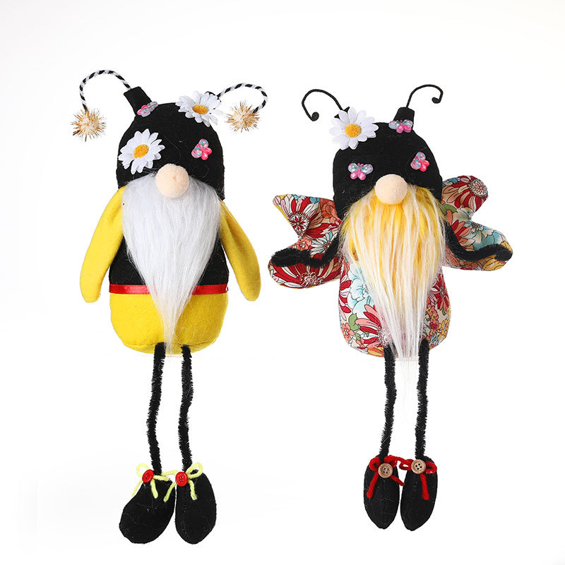 Bee Festival Flower Butterfly Long Legs Faceless Doll Cute Gnome Doll Ornament Creative Doll Gift — image 5