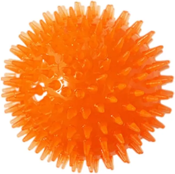 Petizer 3 Piezas de Pelotas para Perros con Sonido, Pelotas Flotantes para Piscina Canina, Pelotas con Espinas para Perros Juguetes Duraderos Interactivos para Cachar, Juguetes para Mordisqueo para Terneros (3.5", Perro Mediano/Grande)