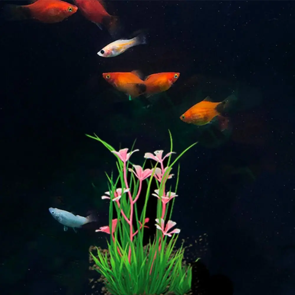 Plantas de Acuario Artificiales - Accesorios Acuáticos, Plantas Verdes Simulación de Césped de Agua, Decoraciones para Tanques de Peces — imagen 3