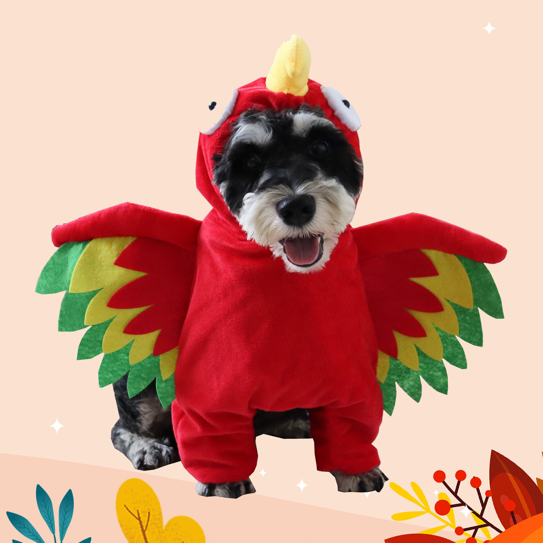 Turkey Pet Costume for Cats and Dogs Halloween Cosplay Outfit — image 3