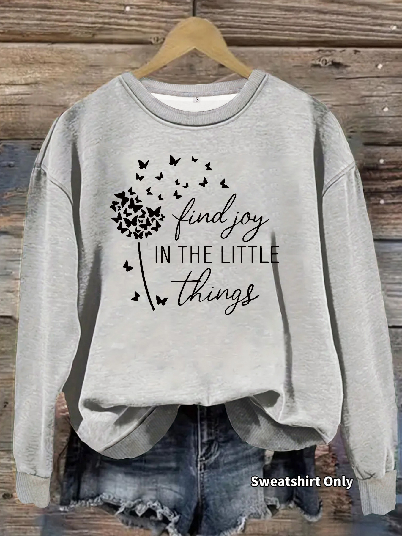 Butterfly dandelion printed hoodie — image 11