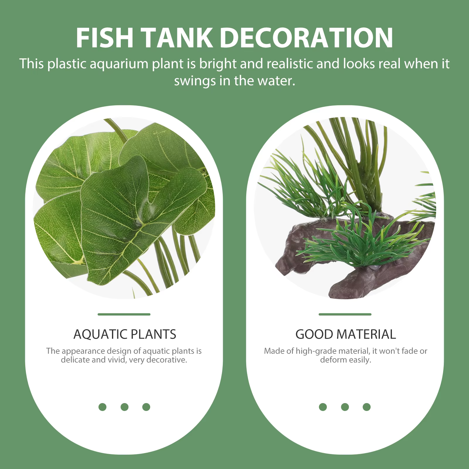 Planta Acuática Artificial de Simulación para Acuario, Planta Realista para Terrarios de Reptiles y Decoración de Pecera — imagen 5