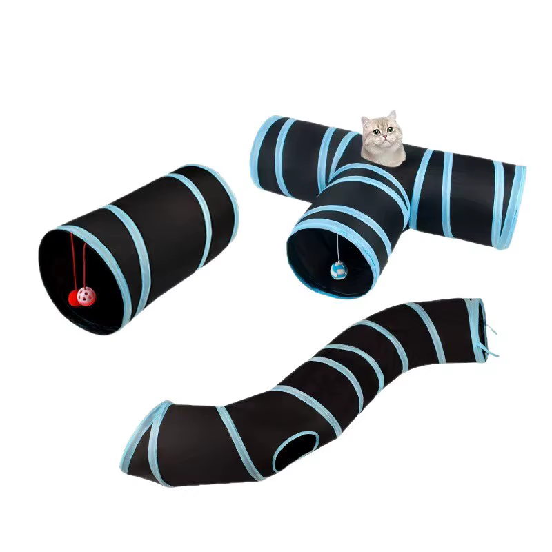 Cat Tunnel Pet Tube Collapsible Play Toy Indoor Outdoor Kitty Puppy Toys for Puzzle Exercising Hiding Training — image 1