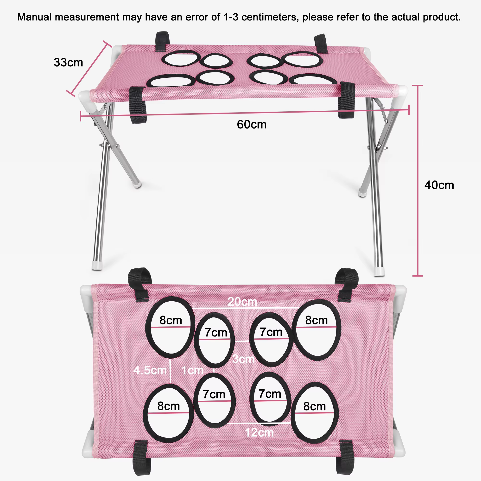 Breathable Pet Grooming Hammock Stand Foldable Dog Cat Nail Clipping Restraint Stainless Steel Care Table for Home Grooming Use — image 6
