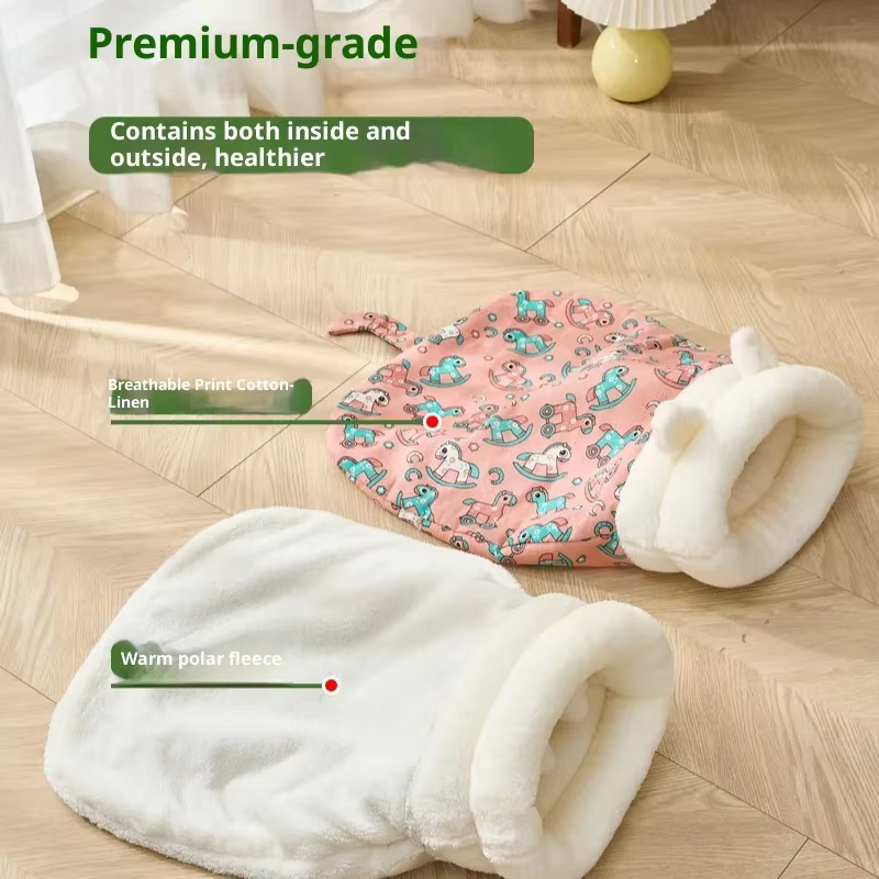 Pet Supplies Pet Nest Cat nest winter warm cat sleeping bag semi-enclosed kennel house deep sleep cat quilt puppy — image 6