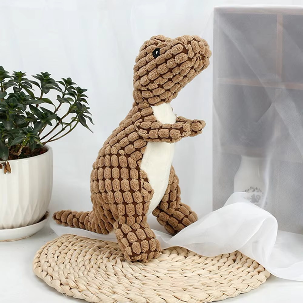 Juguetes de Dinosaurio de Peluche para Gatos y Perros, Juguetes Interactivos de Mastigar para Perros, Relleno de Peluche, Suministros para Mascotas, Juguetes para Perros Pequeños — imagen 4