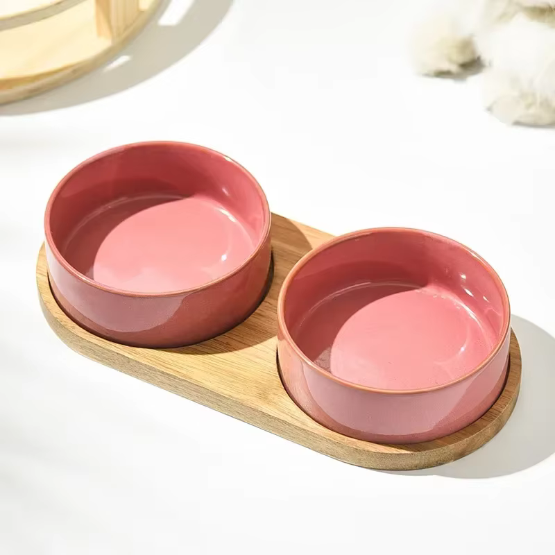Cat Bowl Cat Food Bowl Ceramic Pet Food Water Feeder Small and Medium-sized Dogs Protection Spine Protection Rollover Prevention — image 6