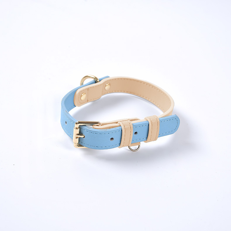 Genuine Leather Pet Dog Cat Collar Leash Dog Rope Dog Chain Dog Belt Pet Supplies — image 7