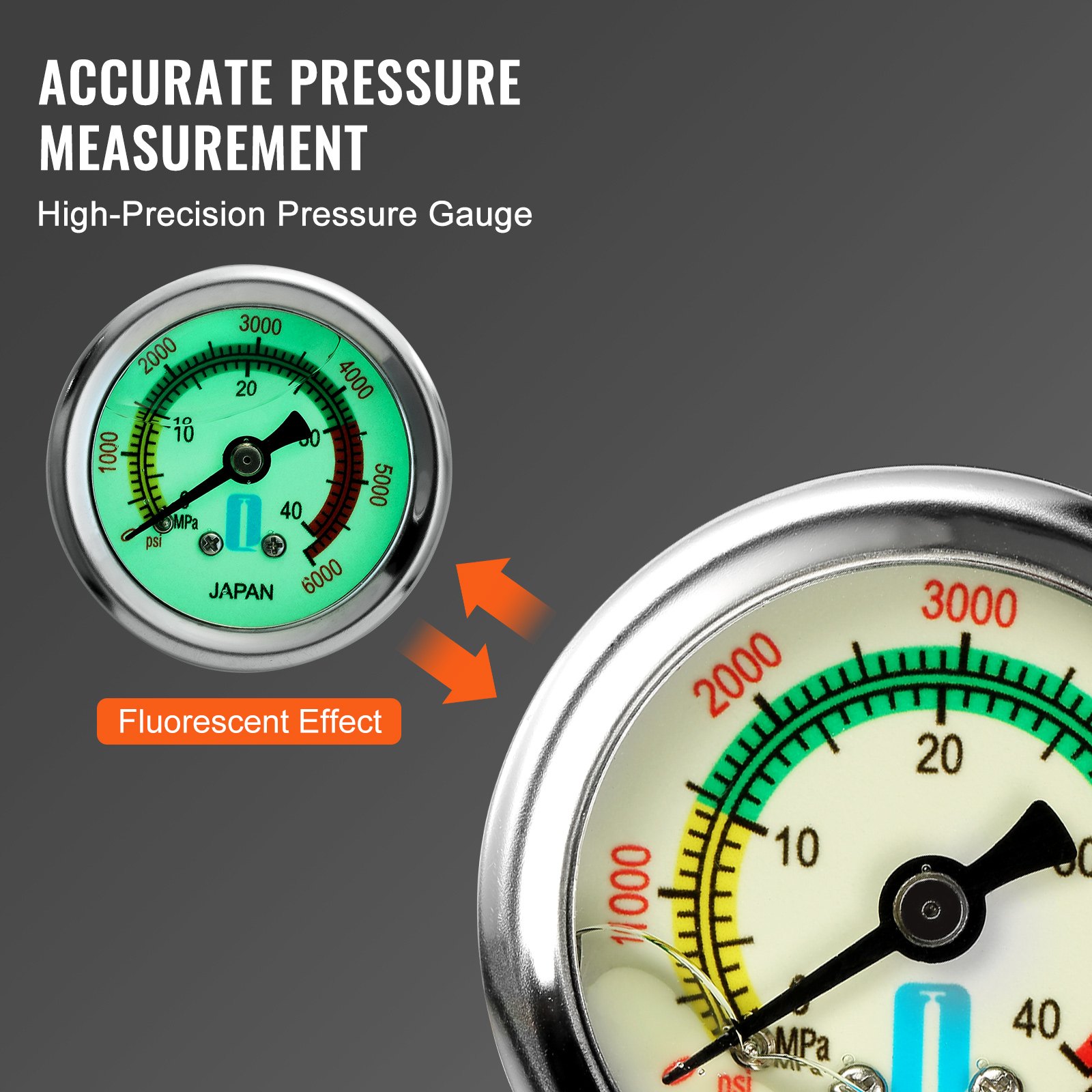 PCP Hand, 4 Stage, 30Mpa 4500 PSI High Pressure PCP Air Rifile Filling Stirrup Pump With Oil-Moisture Filter Pressure Gauge, Stainless Steel For Airguns Scuba Tank Paintball Filling Tire — imagen 9