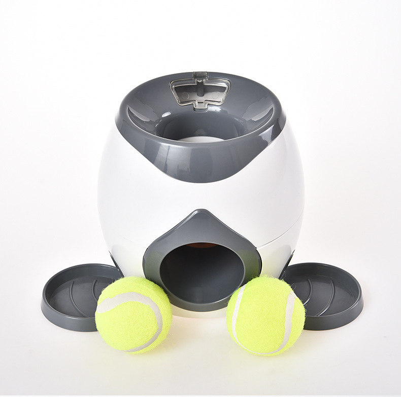 2 Balls Launcher Toy Training Dog Toy Slow Feeder Remote Puppy Pet Indoor Training Tennis Ball Feeder Machine — image 9