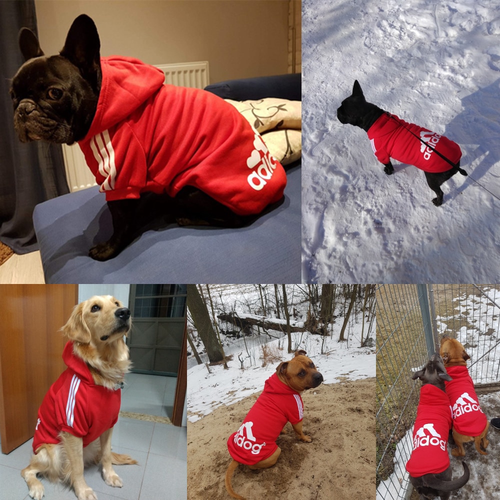 Pet Dog Clothes For Large Dogs French Bulldog Dog Hoodies Winter Clothes — image 1