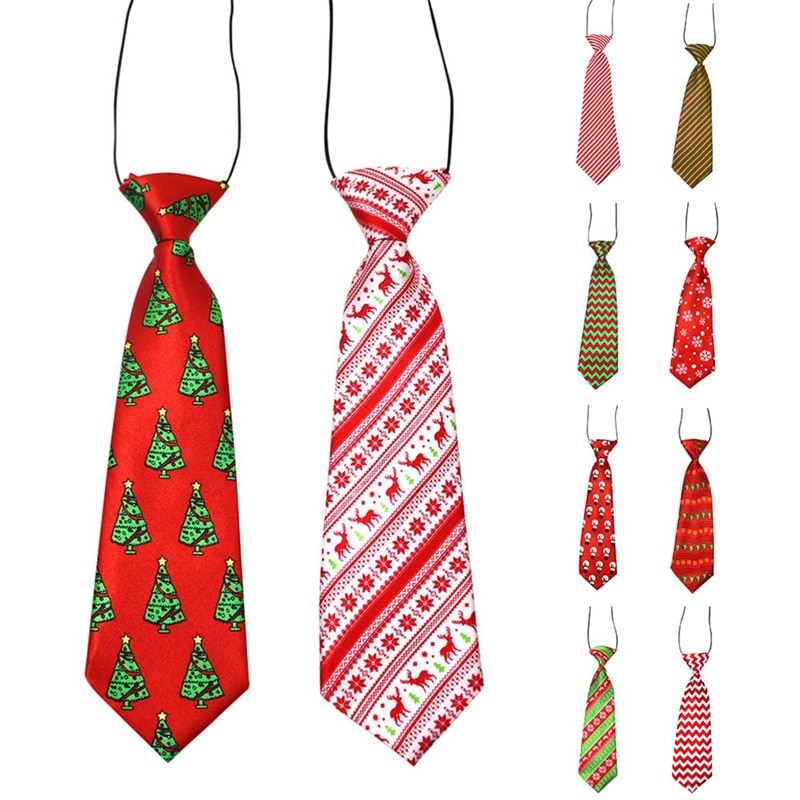 Collar de Cuello con Corbata de Rayas para Perros y Gatos - Regalo para Festividades, Cumpleaños o Navidad — imagen 3