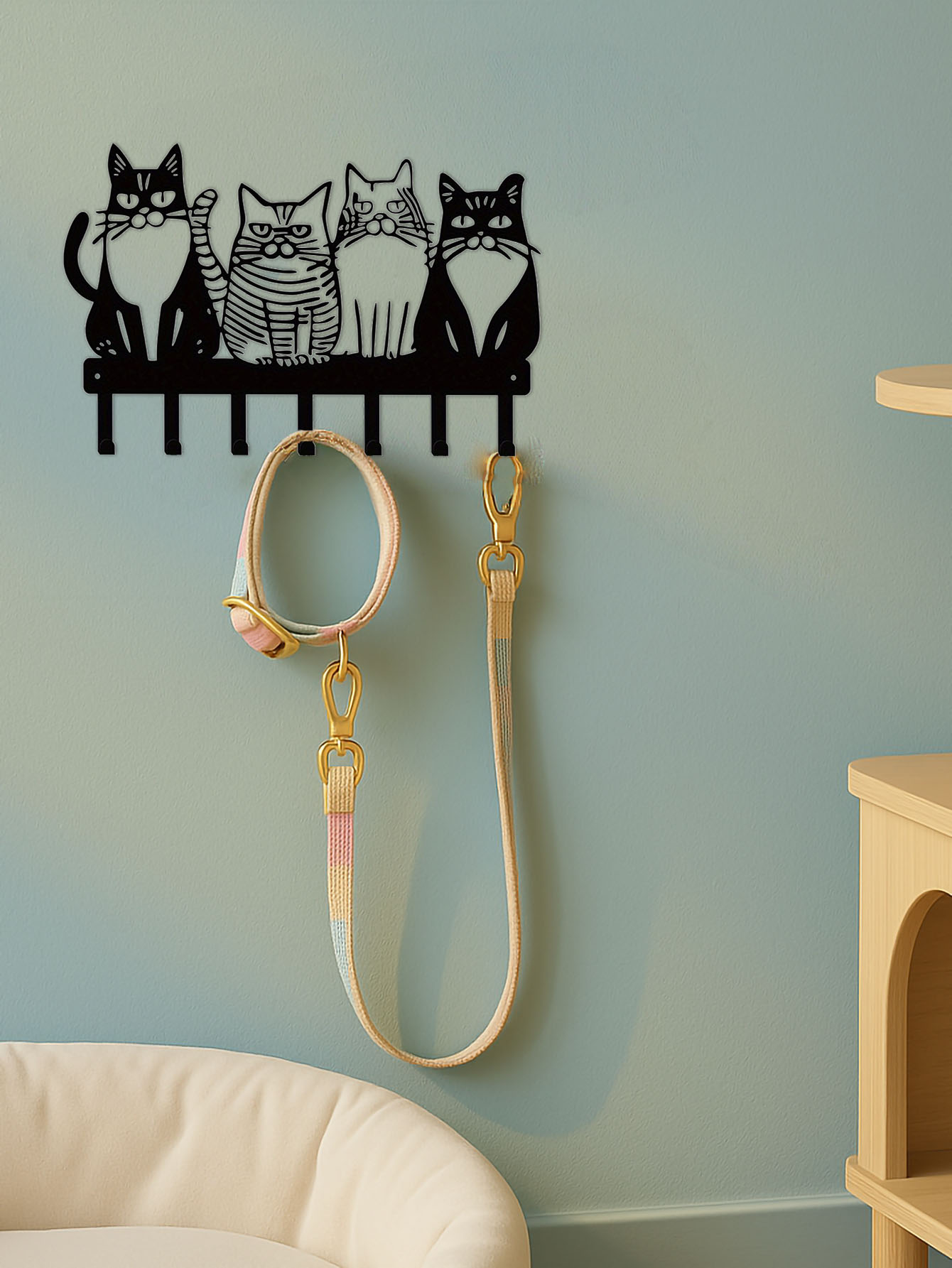 Ganchos de Gato Adorables para Pared: Decoración Cutenita para Hogar con Fuertes Ganchos Metálicos — imagen 4