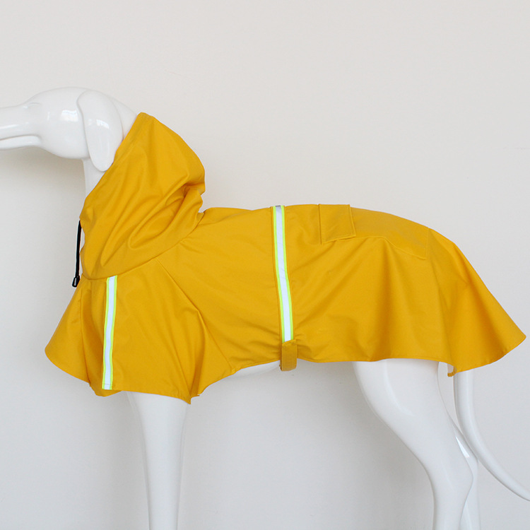 Chaquetón para Perros Grande - Estilo Poncho con Cinta Reflectante Impermeable y Resistente al Viento — imagen 1