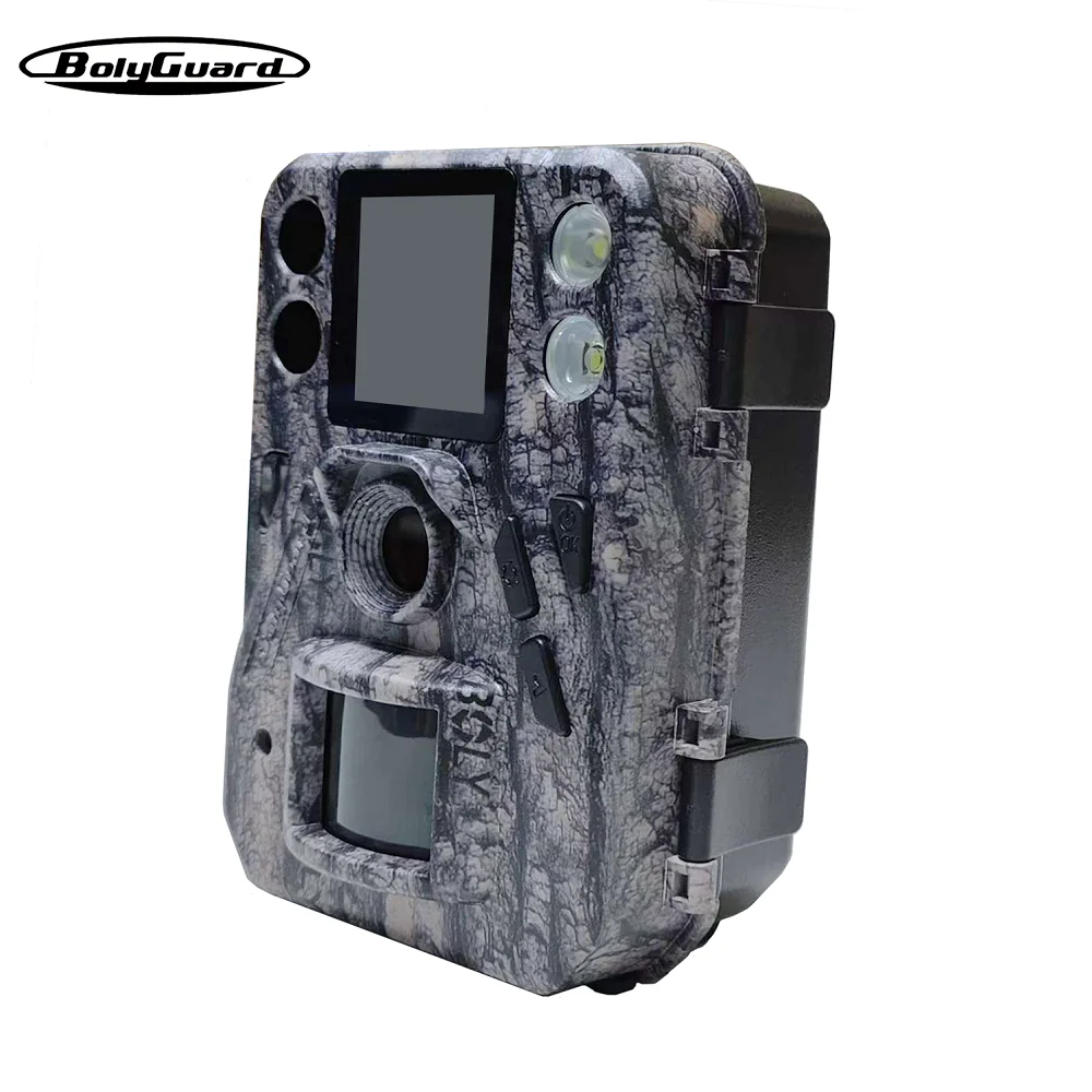 Cámara de Caza BolyGuard SG520-Plus 4K 30fps Dual Flash (IR Negro 940nm & LED Blanco) Portátil para Vida Silvestre Exterior