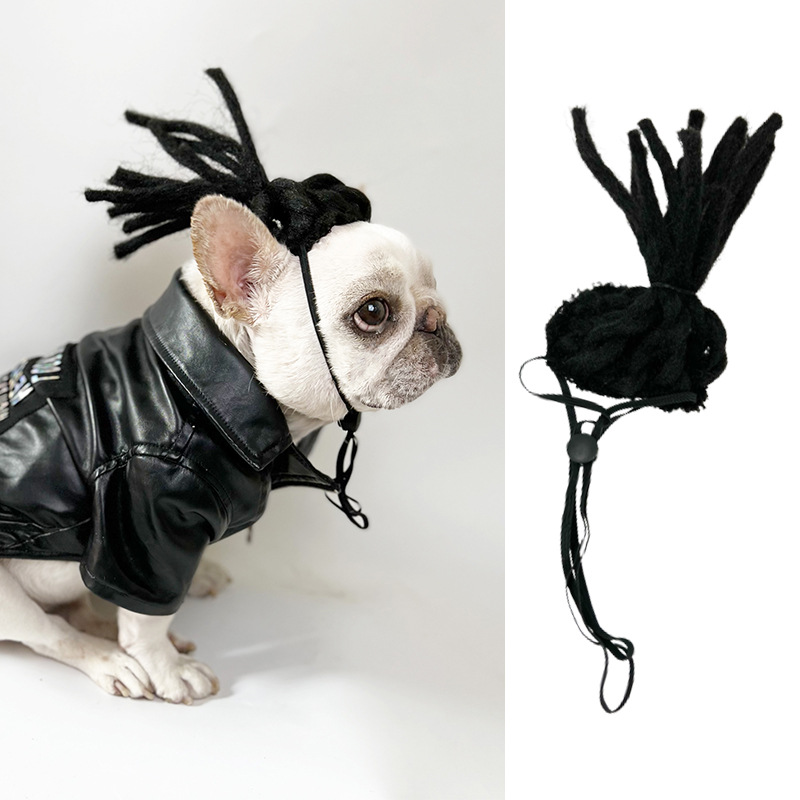 Accesorio de peluche para mascotas con pelo rizado y liso para Halloween — imagen 8