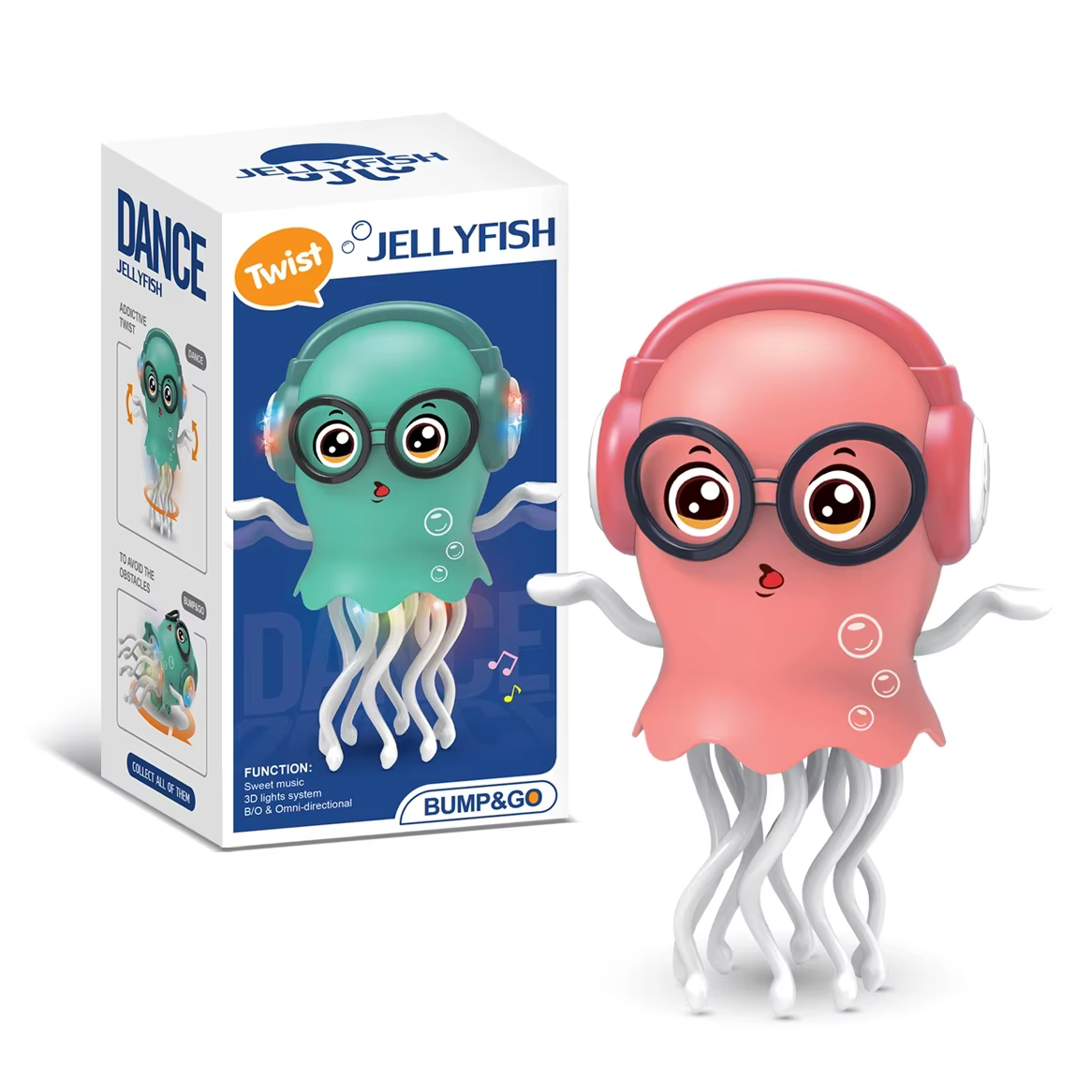 Juguete Eléctrico de Medusa Bailarina que Camina, Pulpo con Sensor Automático de Obstáculos, Luces LED Inteligentes y Música — imagen 1