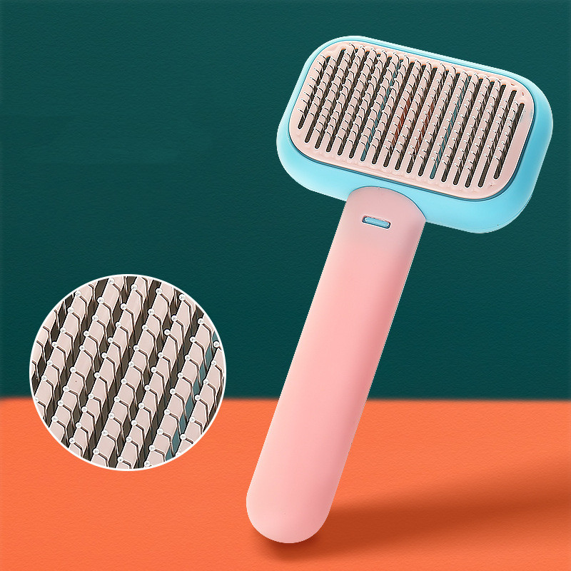 New Pet Cat Dog Hair Brush Hair Massage Comb Open-Knot Brush Grooming Cleaning Tool Stainless Steel Comb — image 5