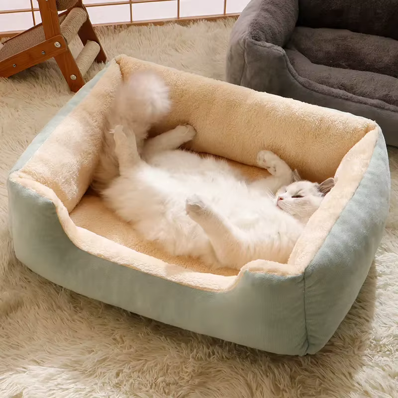 Cat's Nest Dog's Nest Winter Warm Nest Cama de osito para perros de tamaño pequeño y mediano, cama para mascotas, alfombra para perros, nido universal para cuatro estaciones — imagen 5