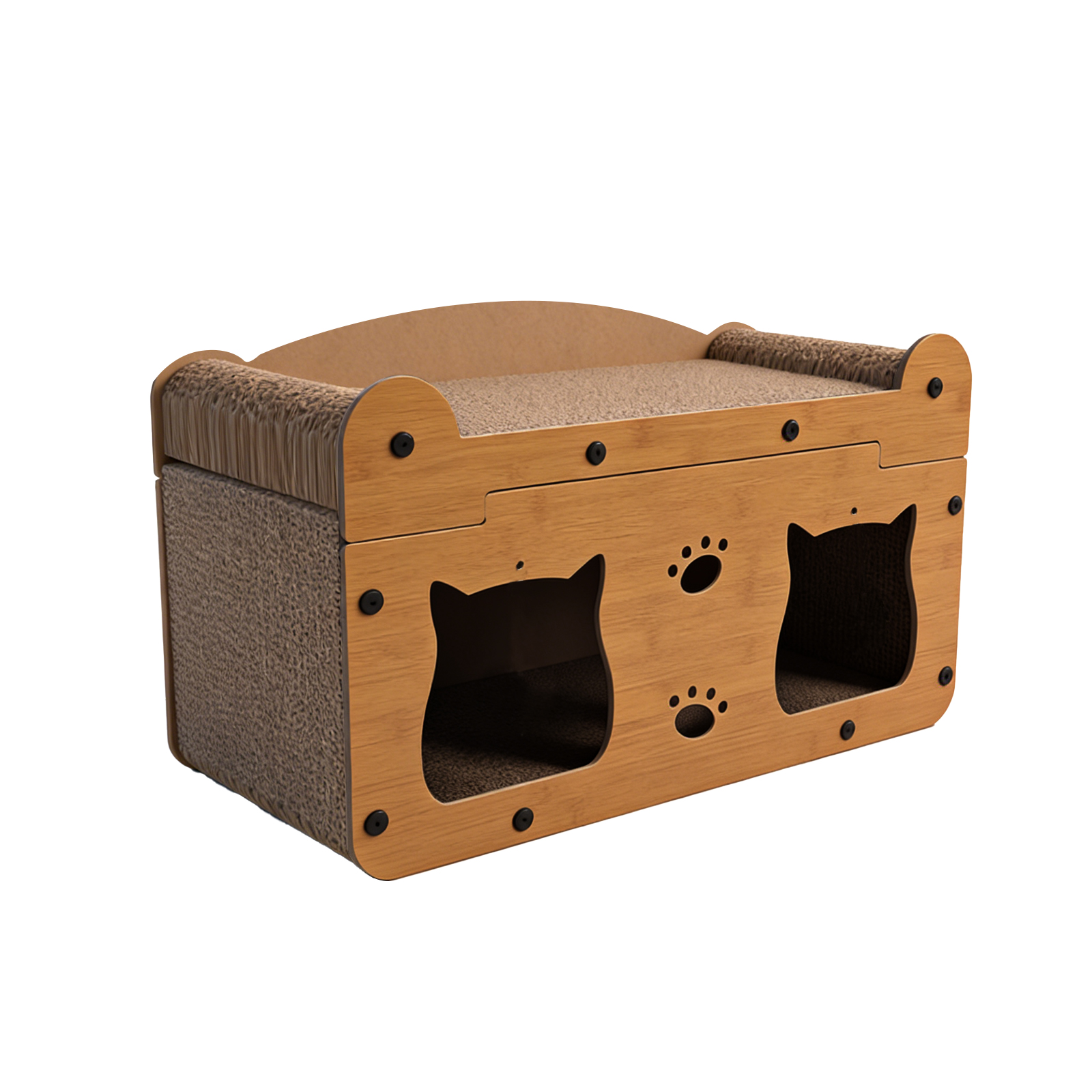 Solo Recogida en Tienda - Cabeza de Gato de Madera de Nuez 56 — imagen 2