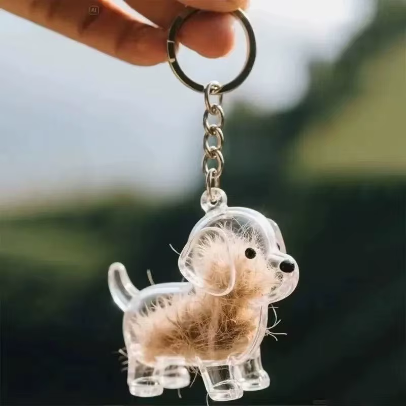 Caja de Almacenamiento para Pelo de Mascotas - Pendiente y Cadena de Clave para Automóvil Regalo de Amor Animal — imagen 5