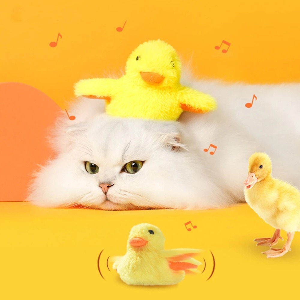 Juguetes para mascotas, simulador de pato bebé eléctrico con gravedad, herramienta de fitness y mejora auto, juguetes para gatos — imagen 6