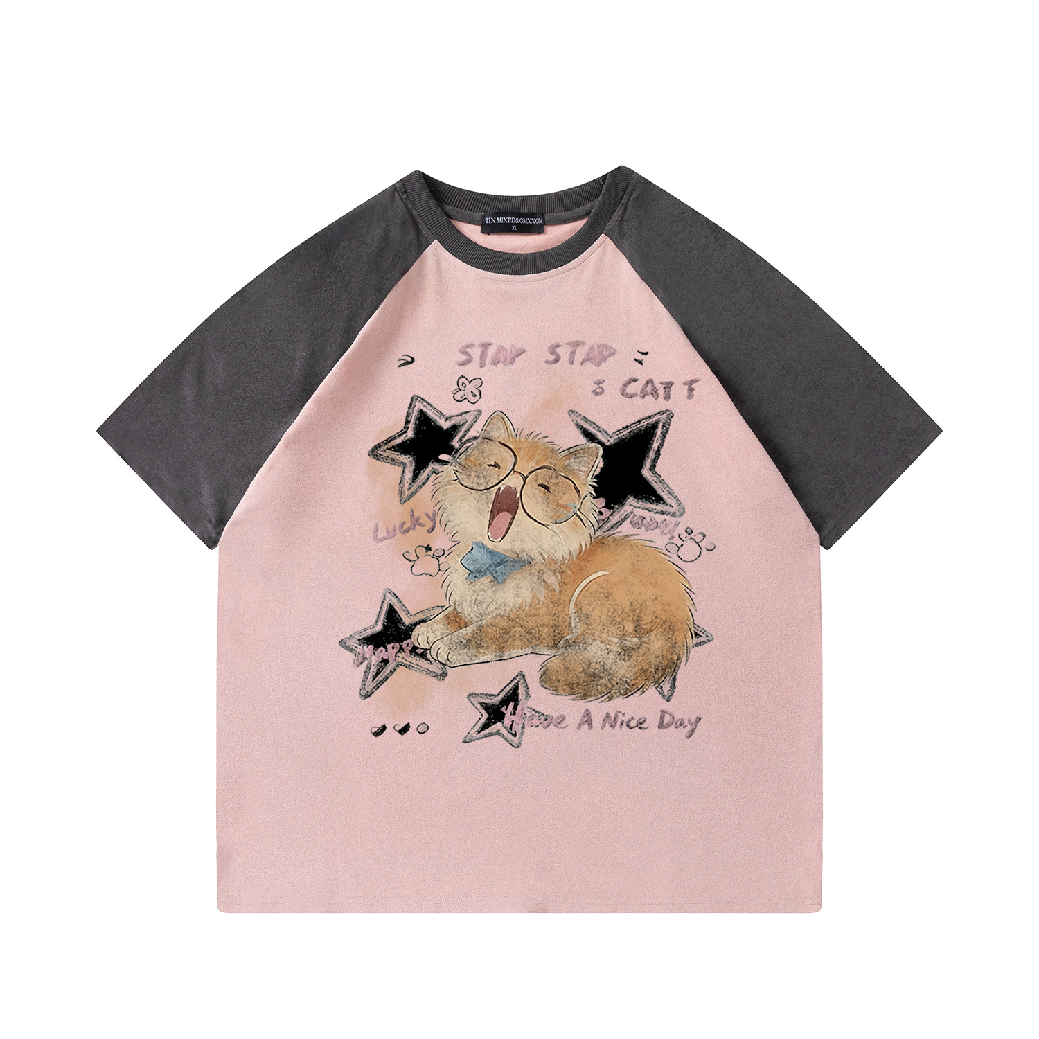 Funny Eyes Orange Cat Short Sleeve — image 10
