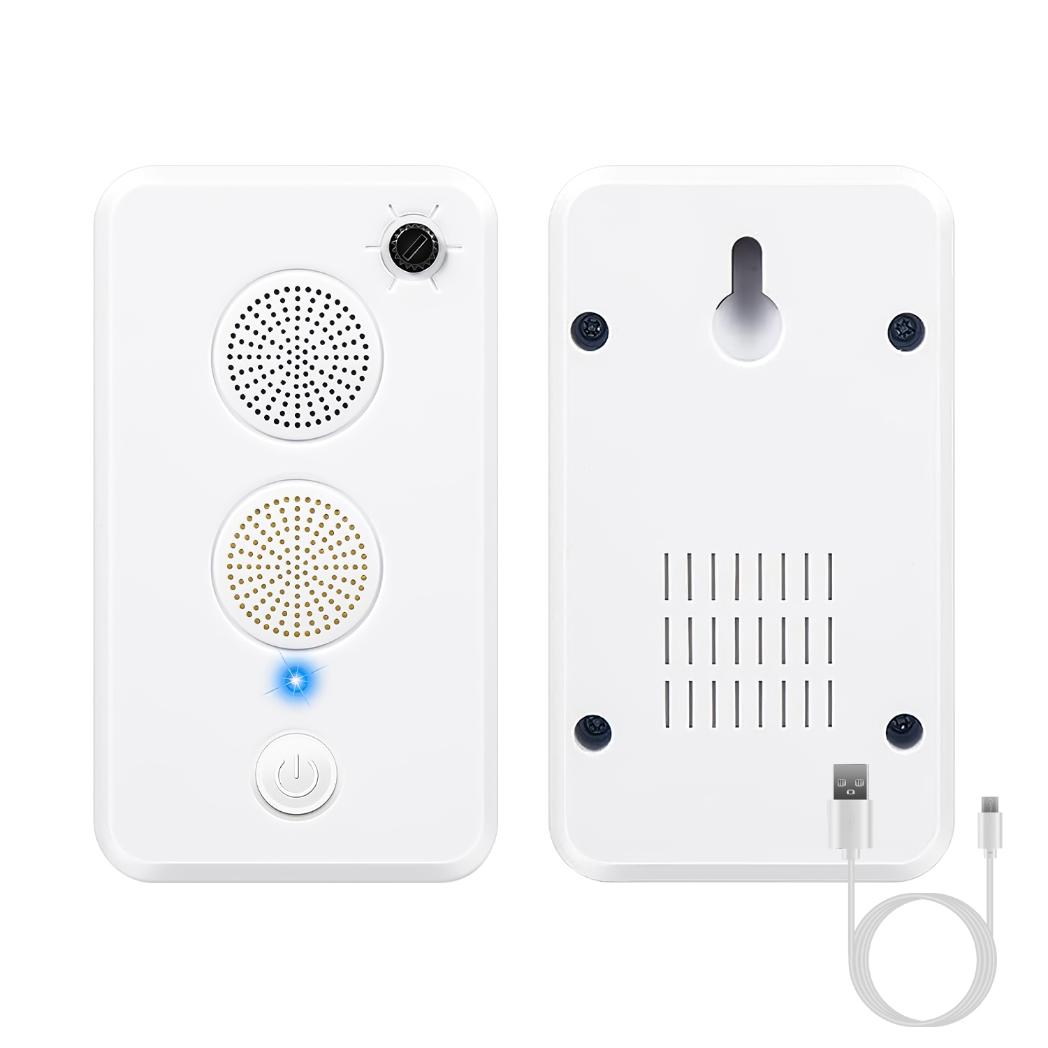 2 o 4 repelentes ultrasónicos recargables para murciélagos, dispositivo disuasivo para interior y exterior contra aves y ratones, con 6 niveles ajustables, para ático, porche y casa — imagen 10